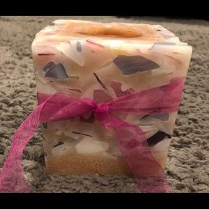 Beautiful sea glass candle